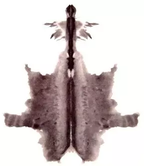 Plansza testu Rorschacha – zwierzęca skóra