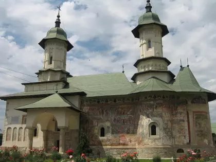 malowana cerkiew północnej Mołdawii