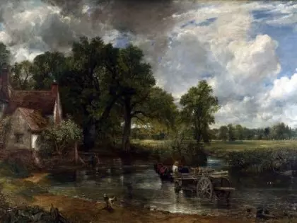 konie w wodzie John Constable malarstwo