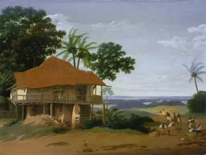malarstwo Brazylia dom z plantacją Frans Post