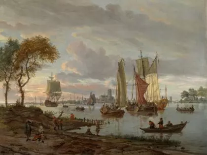 malarstwo okręt żaglowiec Abraham Storck