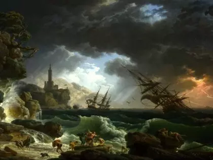malarstwo burza na morzu Claude-Joseph Vernet